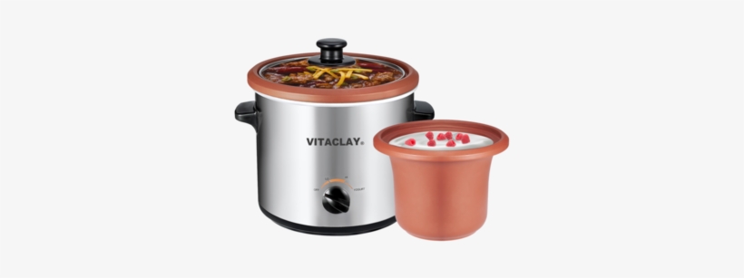 Vitaclay Vs7600 2c 2 In 1 Organic Slow Cooker And Yogurt - Vitaclay Vs7600-2c 2-in-1 Yogurt Maker And Personal, transparent png download