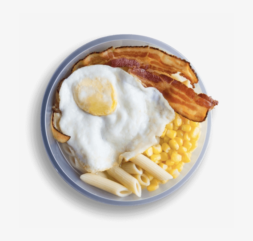 Bacon & Egg W/ Penne - Egg And Chips, transparent png download