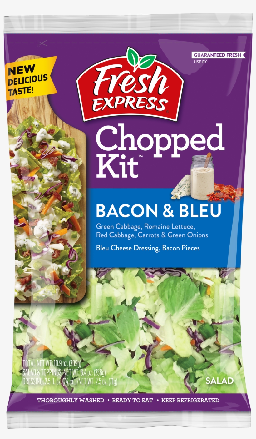 Bacon & Bleu Chopped Kit - Fresh Express Salads, transparent png download