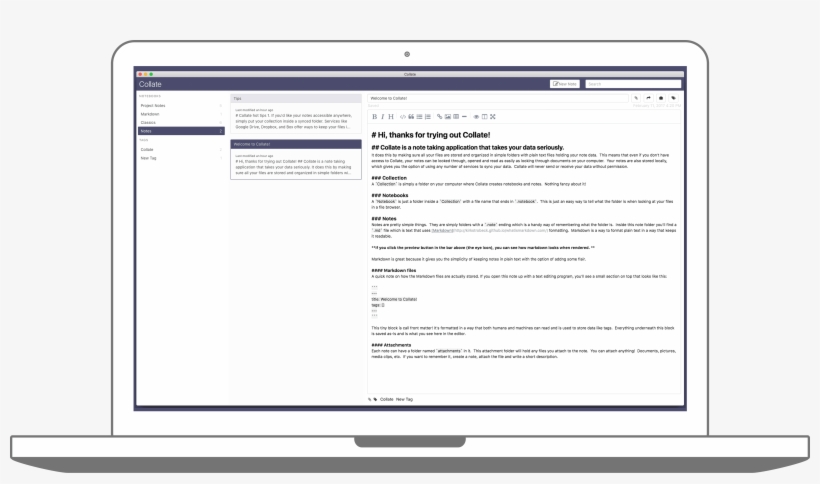 Collate Is A Note Taking Application That Is Built - Salesforce.com, transparent png download