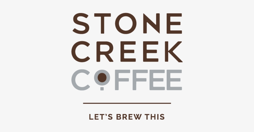 Vertical Lockup Tagline Black - Stone Creek Coffee Logo, transparent png download