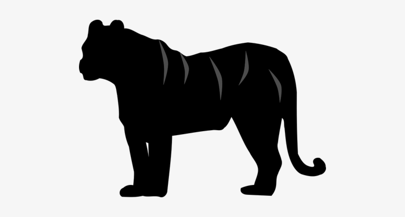 Tiger Silhouette Clip Art Public Domain Vectors, transparent png download