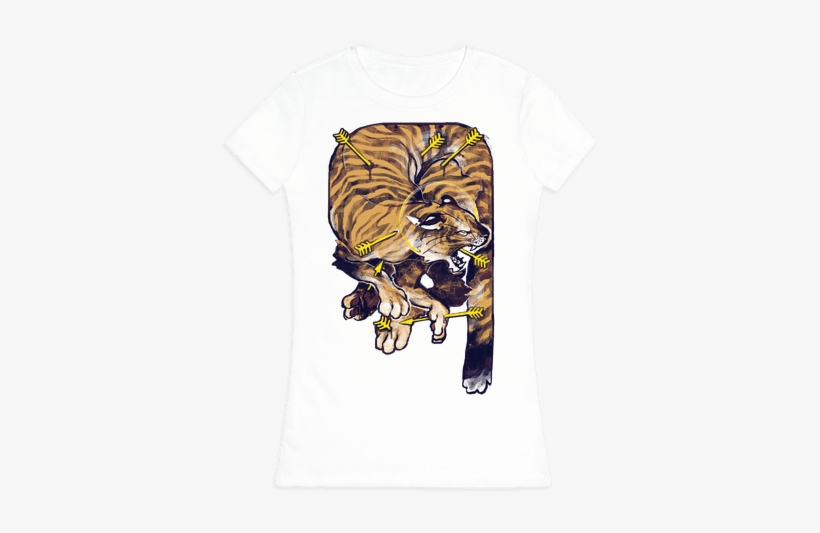 Saint Sebastian Tiger Womens T-shirt - Saint Sebastian Tiger Tote Bag Tote Bag: Funny Tote, transparent png download