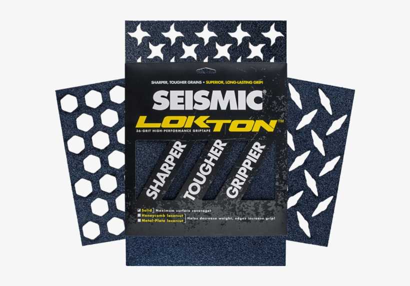 Add Your Tags - Seismic Lokton Squares Metalplate Blue 36-grit Grip, transparent png download