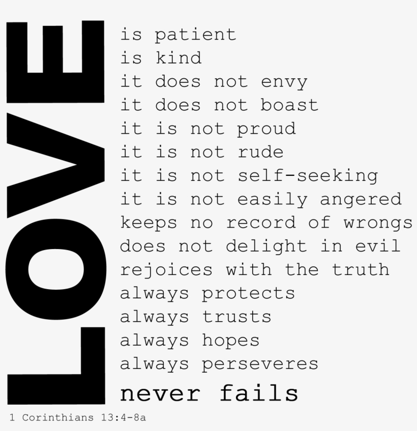 1corinthians13-1 - 1 Corinthians 13 Png, transparent png download