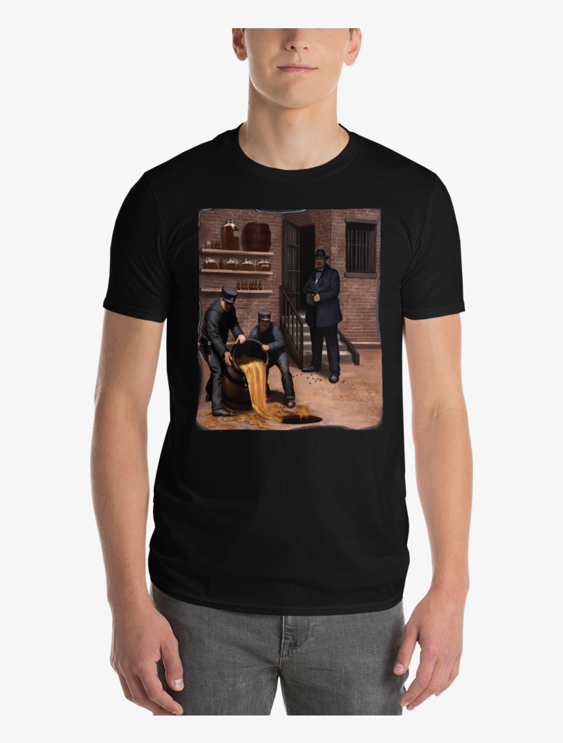 Short Sleeve T Shirt Alcohol Mobster - T-shirt, transparent png download