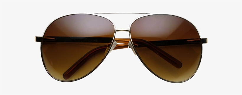 Fantas Eyes 'faye' Nerdy Glasses - Sunglass.la Designer Inspired Large Metal Aviator Sunglasses, transparent png download