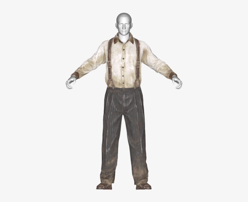 Suspenders And Slacks - Standing, transparent png download
