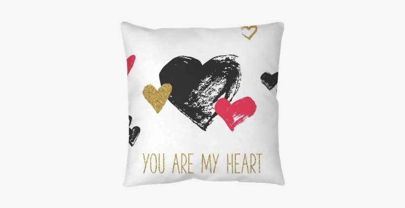 Valentines Day Greeting Card With Hand Drawn Hearts - Greeting Card, transparent png download