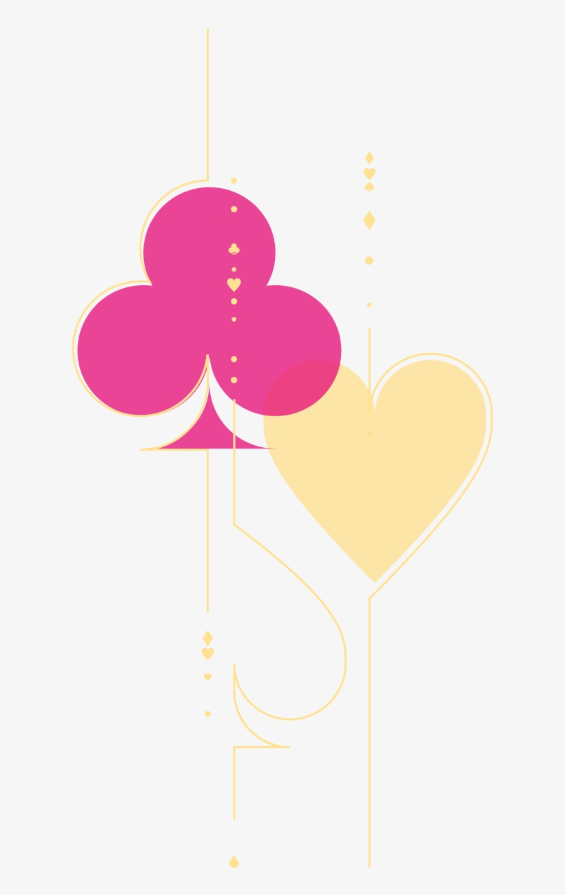 Heart And Club Playing Card Graphic - Playing Card, transparent png download