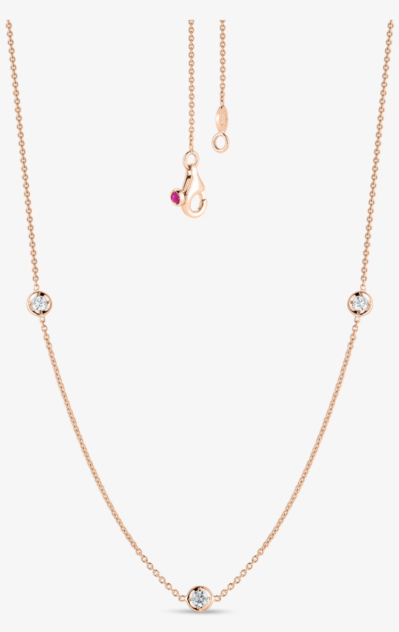 Diamonds By The Inch18kt Gold Necklace With 3 Diamond - Necklace, transparent png download
