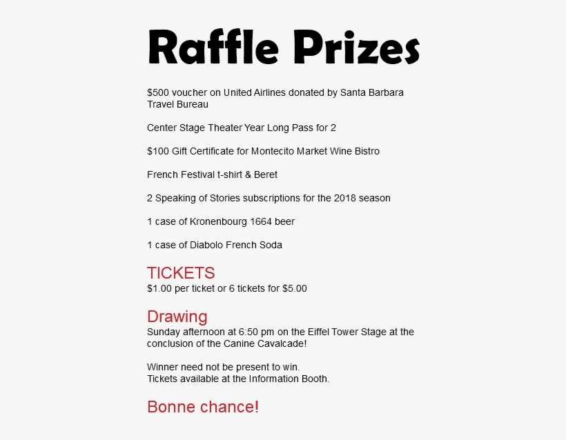 Raffle Prizes $500 Voucher On United Airlines Donated - Santa Barbara Travel, transparent png download
