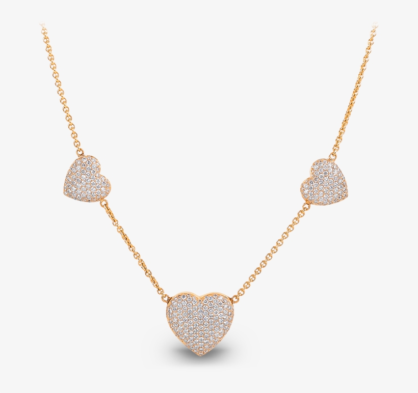 Trilogy Heart Necklace - Heart Necklace Png Transparent, transparent png download