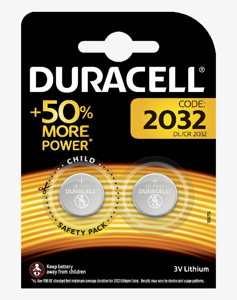 Lithium Coin 2032 Batteries - Duracell 2032, transparent png download