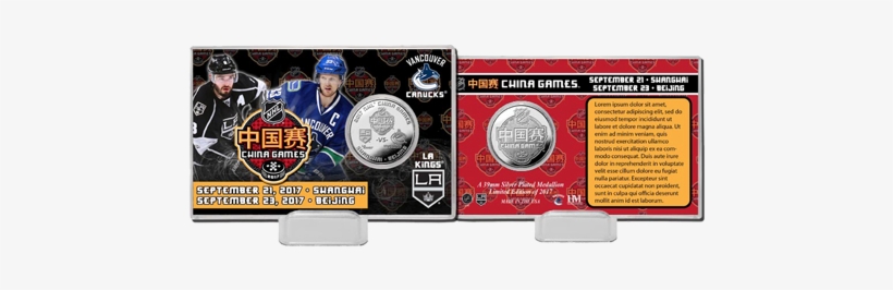 La Kings China Games Silver Coin Card - Los Angeles Kings, transparent png download