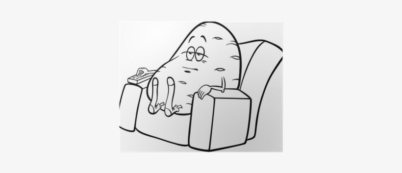 Draw A Cartoon Small Couch, transparent png download