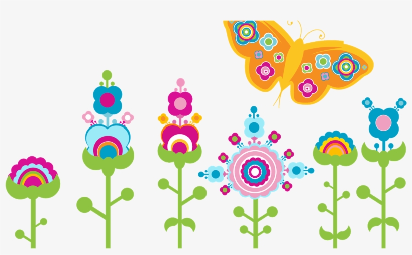 Retro Flowers, transparent png download
