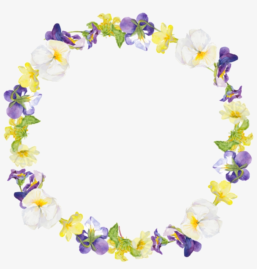 Morning Glory Round Wreath Transparent - Portable Network Graphics, transparent png download