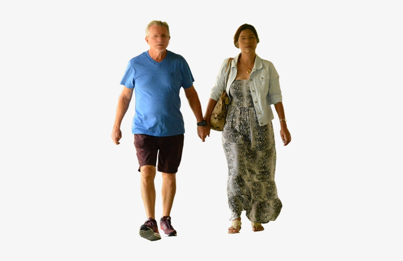 Cut Out Photo Of A Man And Woman On A Tropical Vacation, - Standing, transparent png download
