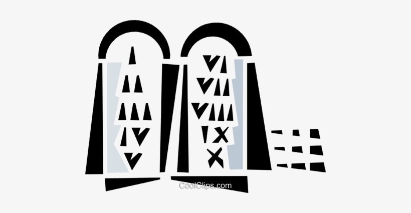 Ten Commandments Royalty Free Vector Clip Art Illustration - Clip Art, transparent png download