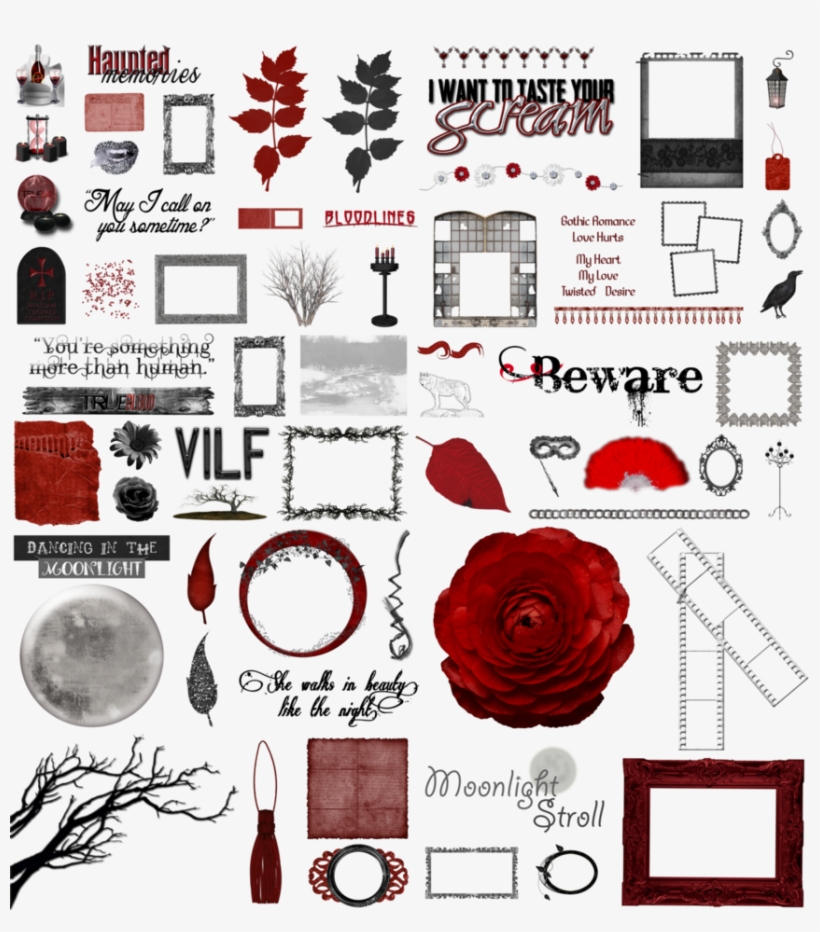 Word Art Png - Red Flower, transparent png download