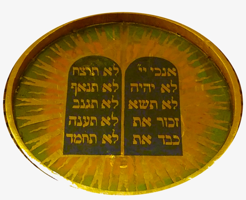 Ten Commandments Tablets - Circle, transparent png download