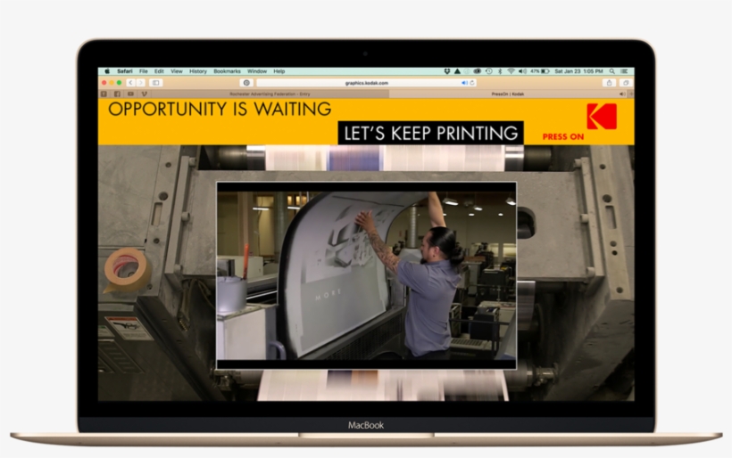 Truthcollective Kodak Po Video Macbook, transparent png download