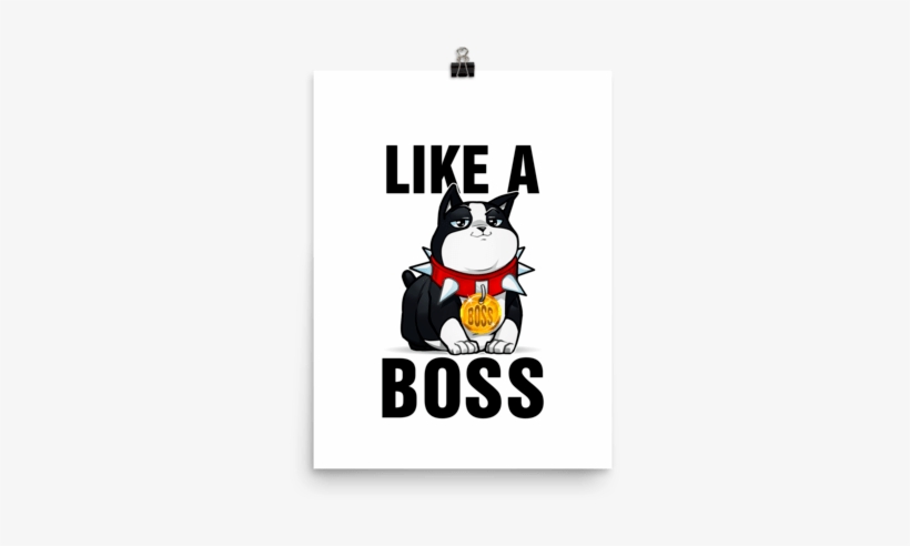 Like A Boss Matte Poster - Lets Play Comic Anime, transparent png download