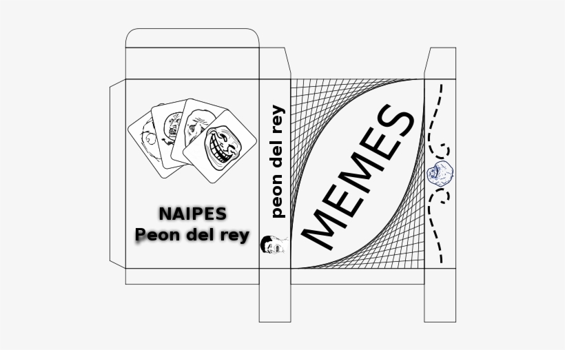 Caja De Naipes De Memes - Caja Naipes, transparent png download