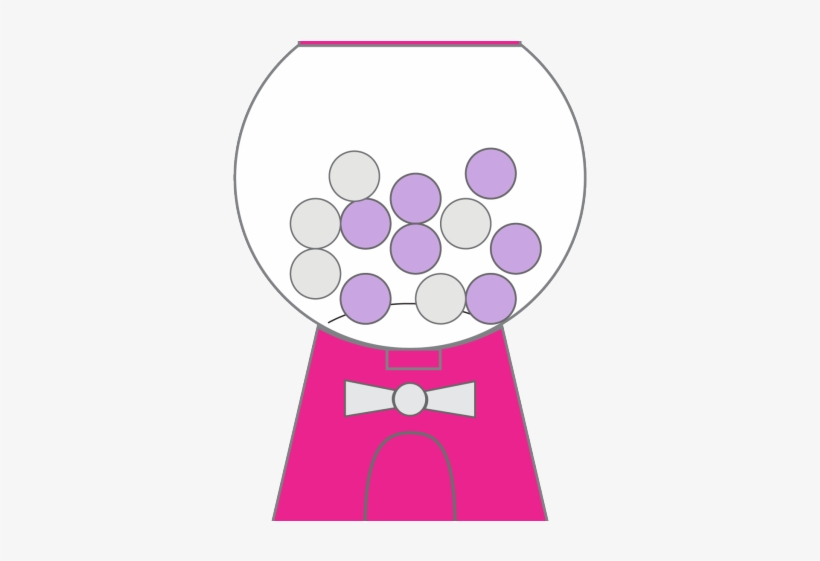 Gumball Machine Cliparts - Bubble Gum Machine Art, transparent png download