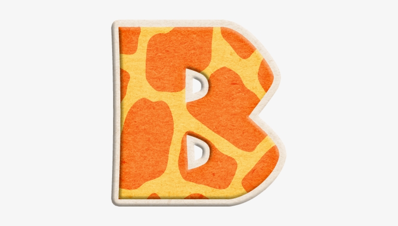 B - Animal Print Letras Safari, transparent png download