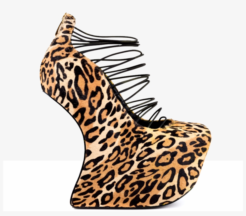 Calavera - Platform Heeless Curve Leopard By Taylor, transparent png download