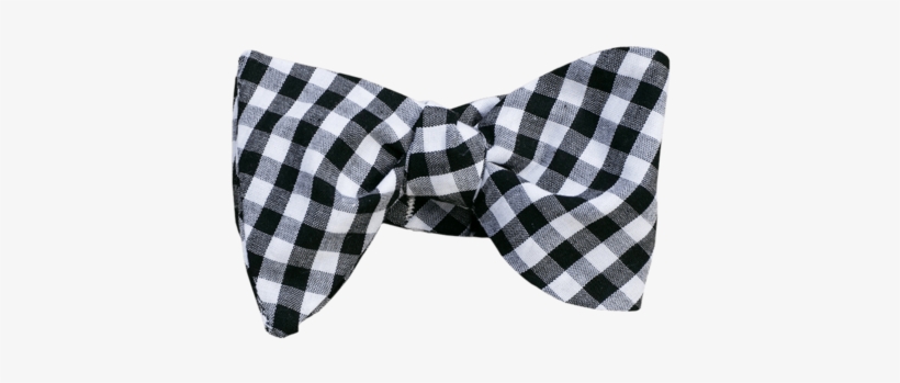 Black Gingham Bow Tie - Gingham Bow Tie Png, transparent png download