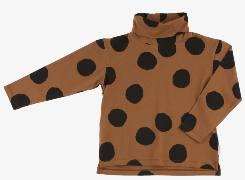 Tiny Cottons Ls Turtle Neck Tee Pom Poms - Polo Neck, transparent png download