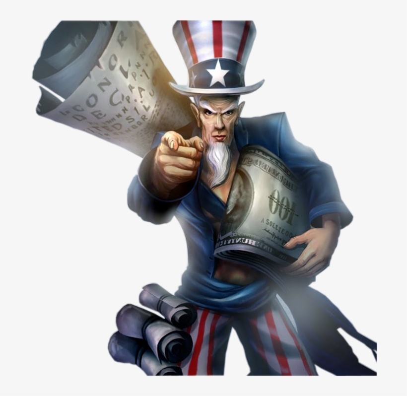 Uncle Ryze Skin Lol American Png Image - League Of Legends Skins Png, transparent png download