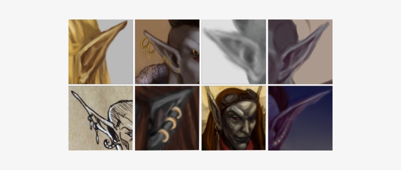 And Here Are Some Examples Of How I've Drawn Some Elf - Tattoo, transparent png download