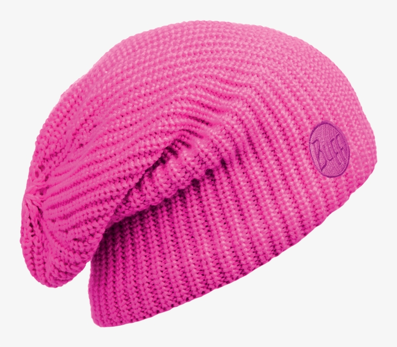 Knitted & Polar Slouchy Hat Drip Pink Fluor - Drip Beanies By Buff - Drip Yellow Fluor Knitted &, transparent png download