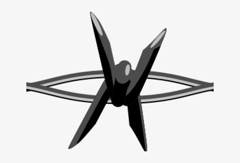 Barbed Wire Clipart Frame - Barbed Wire Clip Art, transparent png download