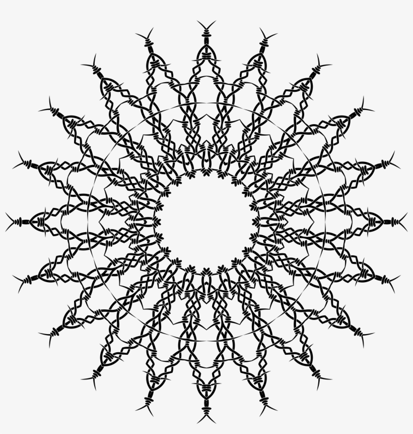 This Free Icons Png Design Of Barbed Wire Ornament, transparent png download