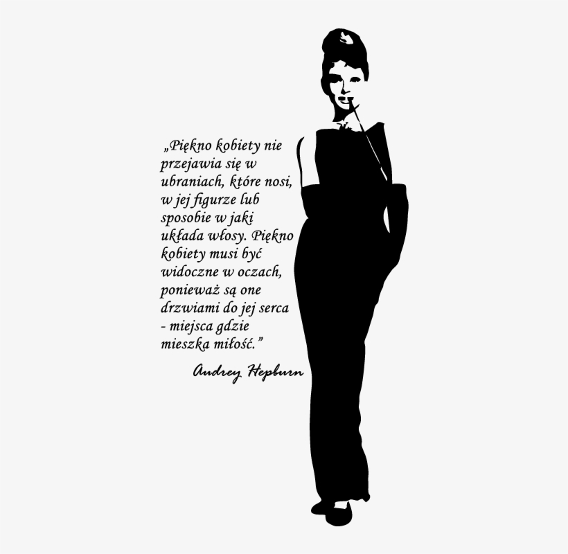 Audrey Hepburn Silhouette Png For Kids - Audrey Hepburn Breakfast At Tiffany's, transparent png download