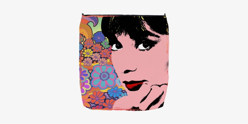 Audrey Hepburn Springtime - Audrey Hepburn Blue Dots Messenger Bag, transparent png download