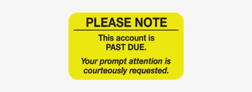 Billing Labels, Please Note, Fluorescent Chartreuse,, transparent png download