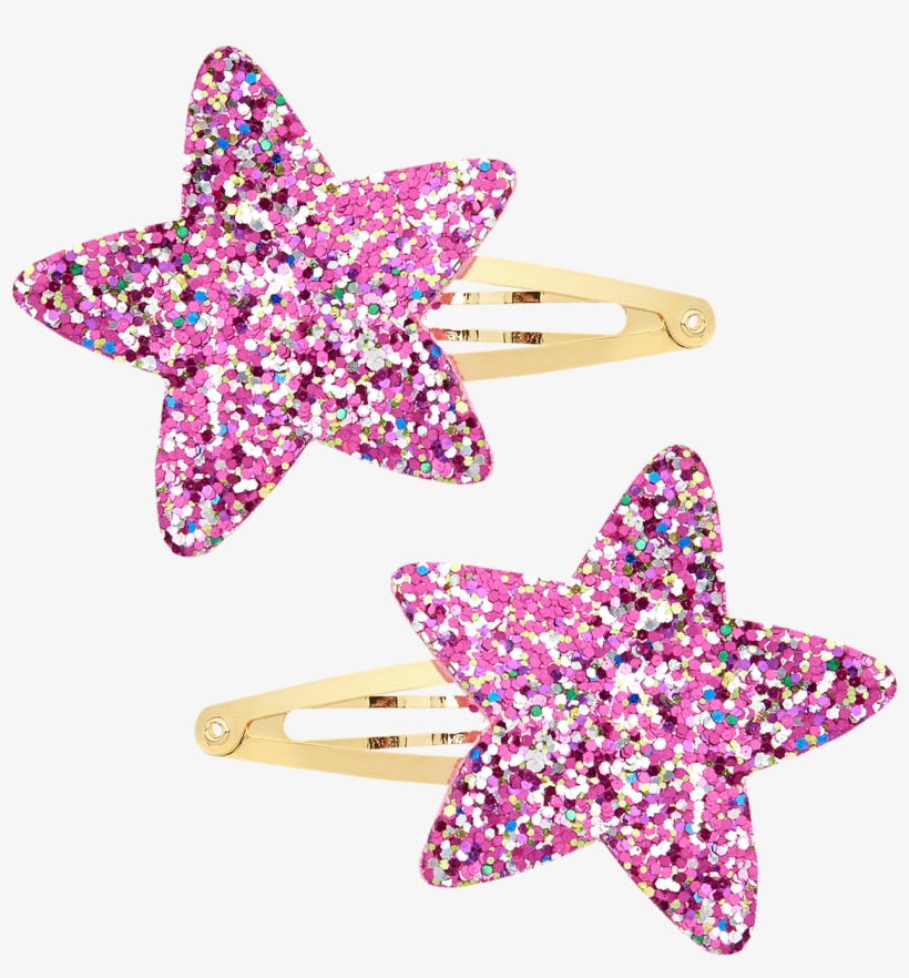 Gymboree Cosmic Club - Girl's Sparkle Star Clips By Gymboree - Pink, transparent png download