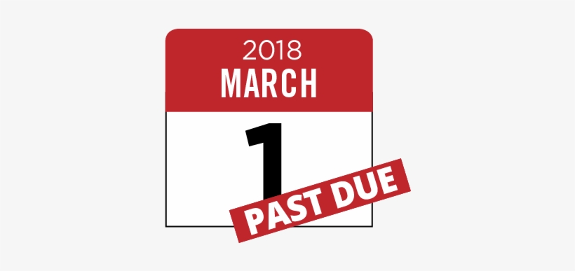 2018 March 1, Past Due - Past Due Stamp, transparent png download