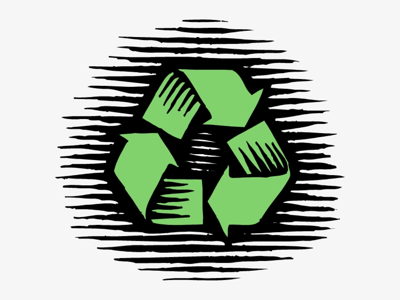 Reduce, Reuse - Sustainability Symbol Black, transparent png download