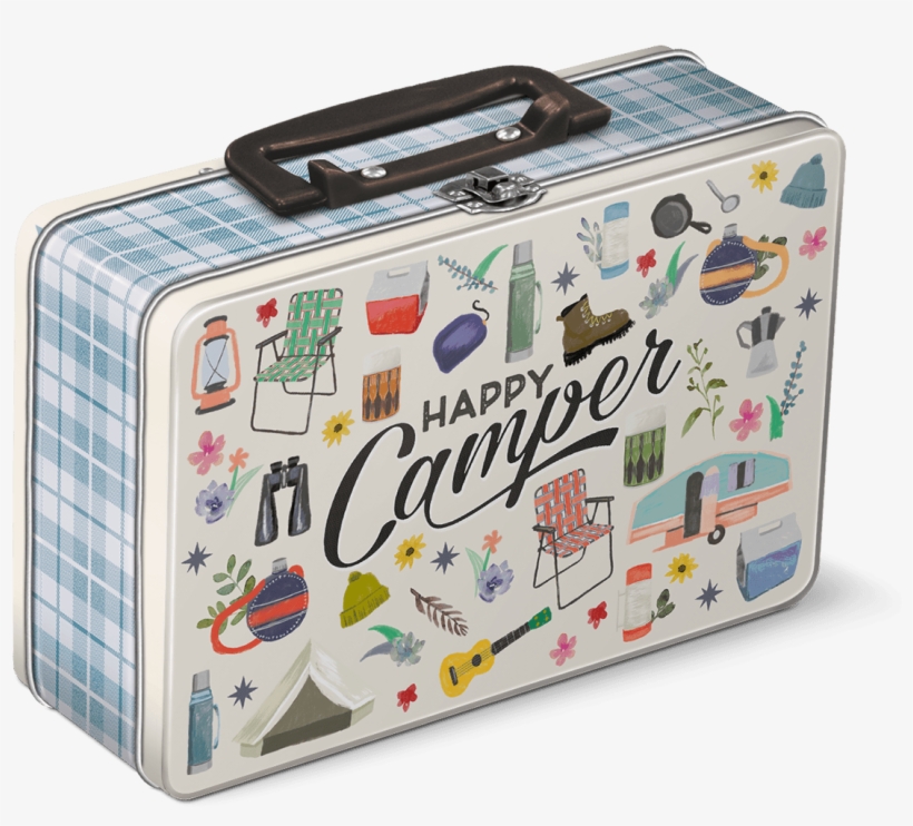 Happy Camper Lunch Box Tins - Box, transparent png download