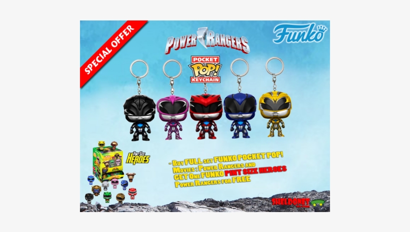 Power Rangers - Funko Pint Size Heroes Mighty Morphin Power Rangers, transparent png download
