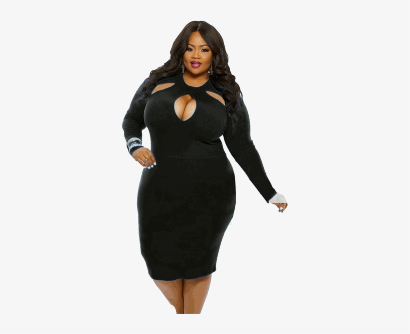 Share This Image - Black Plus Size Women, transparent png download