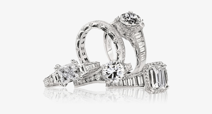Dfw's Bridal Superstore - Group Of Engagement Rings, transparent png download