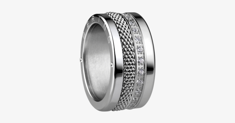 520 10 X4 551 10 X1 556 17 X1 - Bering - Combi-ring - Wide Ladies Silver Plated Stainless, transparent png download